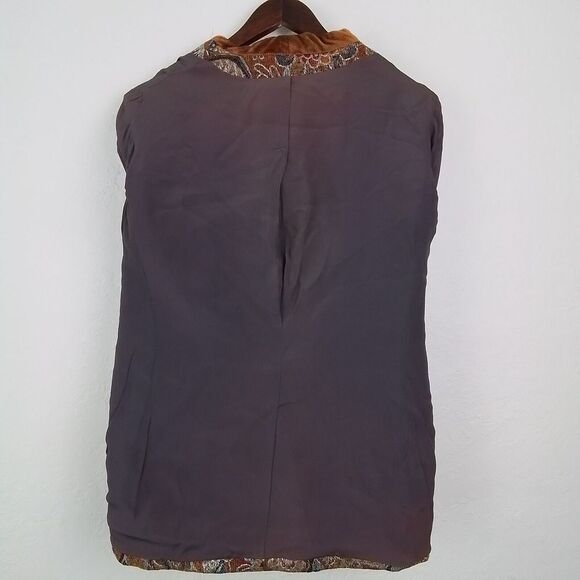 VTG 1970s Anne Klein Tapestry Blazer Womens Sz‎ 14 Floral Paisley Victorian Boho - Picture 11 of 16